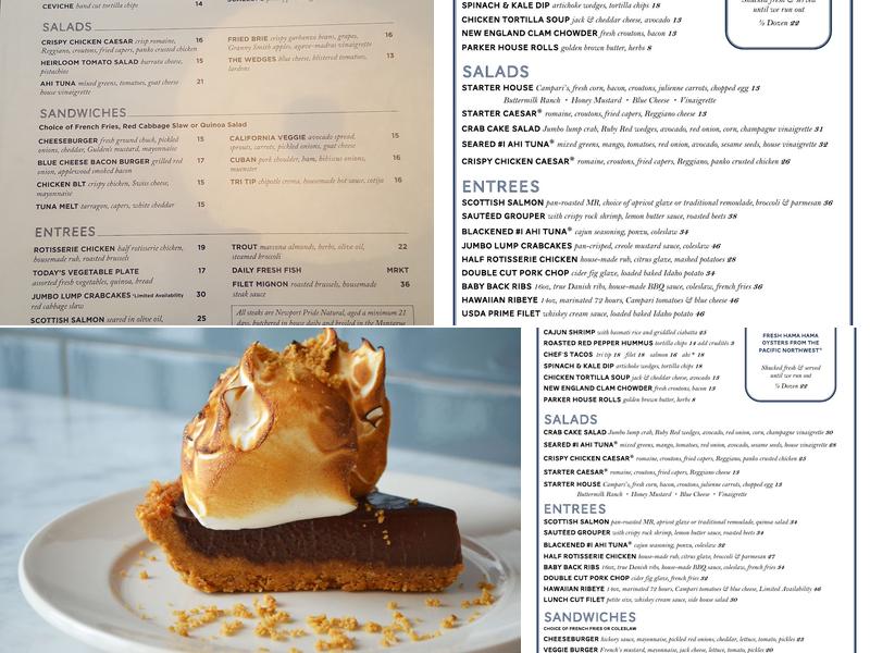 Coastal Kitchen Menu