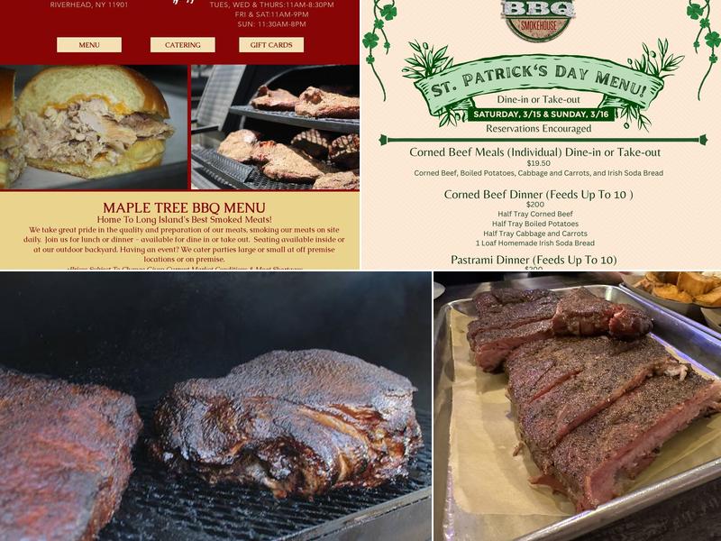 Maple Tree BBQ Menu