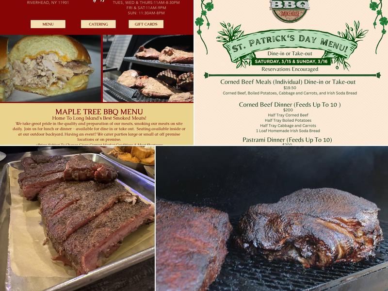 Maple Tree BBQ Menu