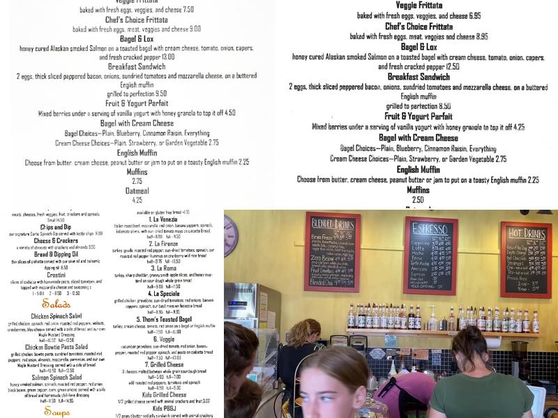 Bella Caffè Menu