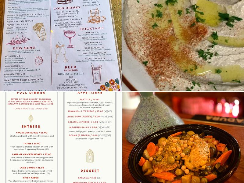 El Morocco Menu