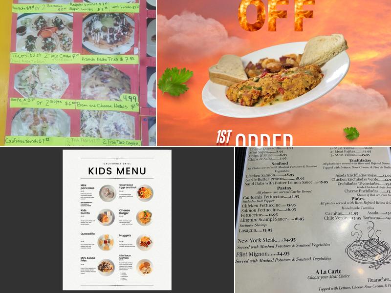 Taco's California Grill Menu