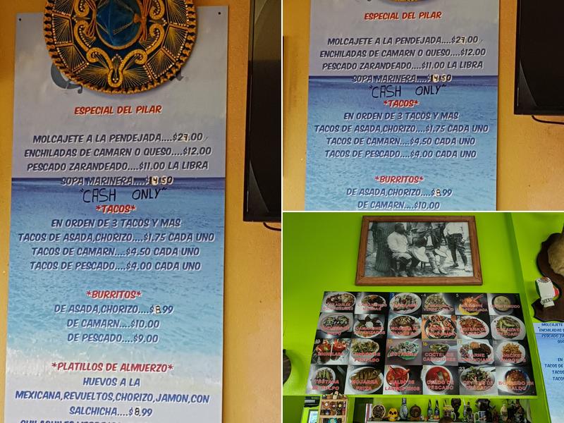 Mariscos El Pilar De Nayarit Menu