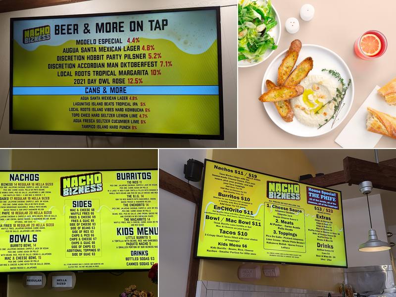 Nacho Bizness Menu
