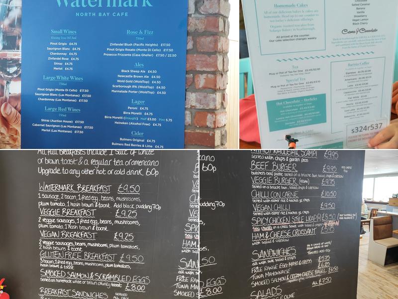 The Watermark Cafe Menu