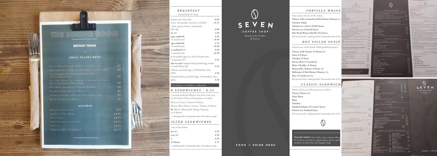 Seven Coffee Shop & Eatery Menu