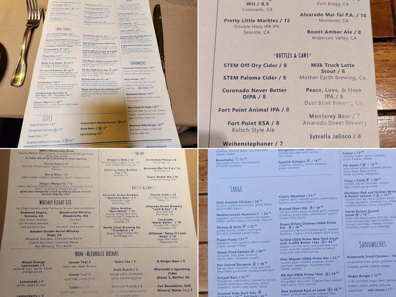 Tarpy's Roadhouse Menu