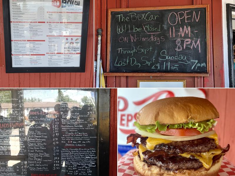 Red Box Car Menu