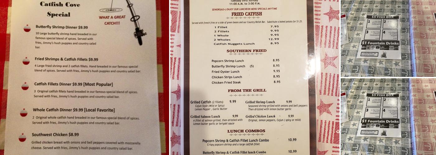 Catfish Cove Menu