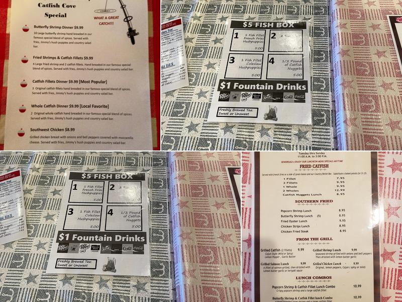 Catfish Cove Menu