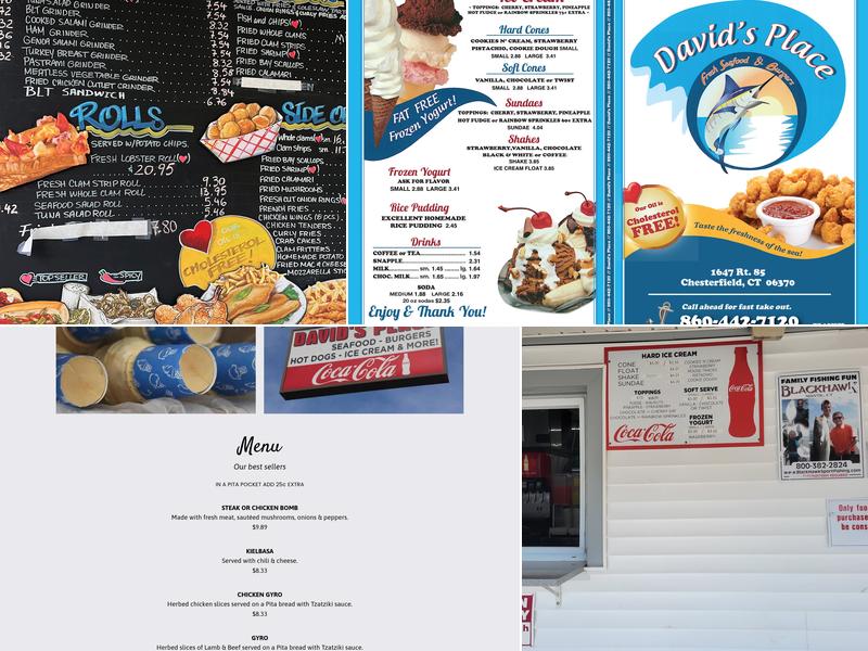 David's Place Menu