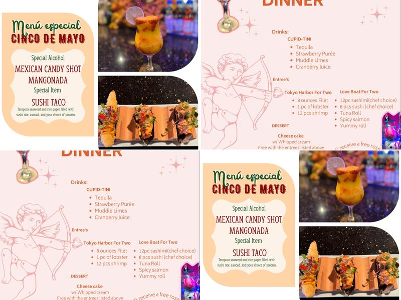 Tokyo Harbor Menu