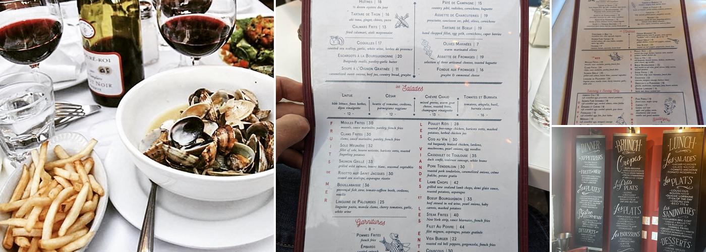 Bistro Vida Menu