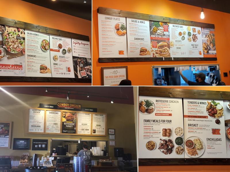 Cowboy Chicken Menu