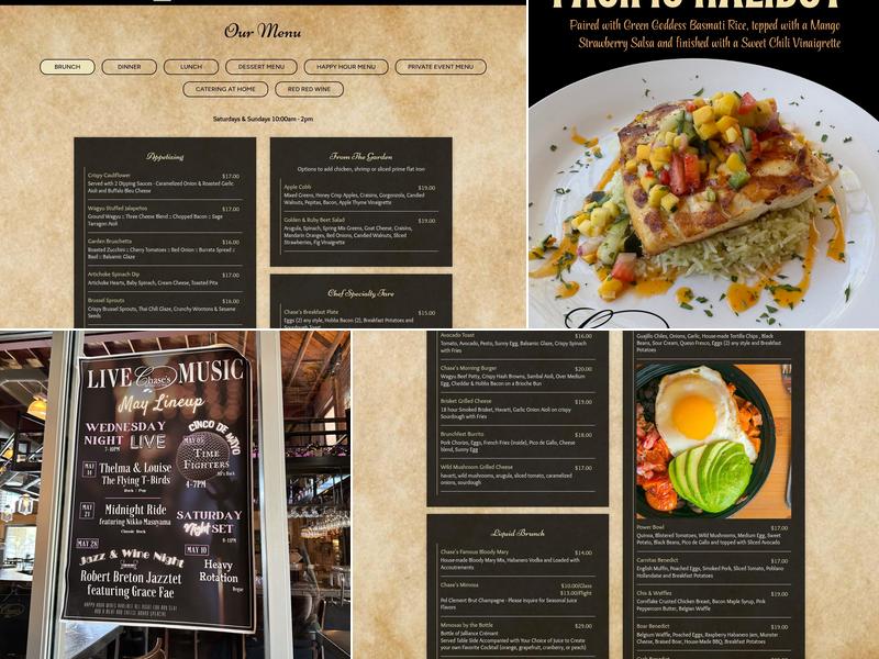 Chase's La Verne Menu