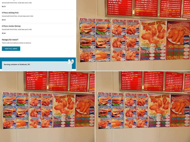 Crown Fried Chicken Menu