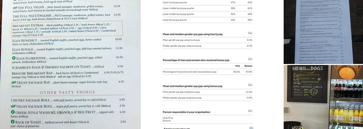 Heather Farm Cafe Menu