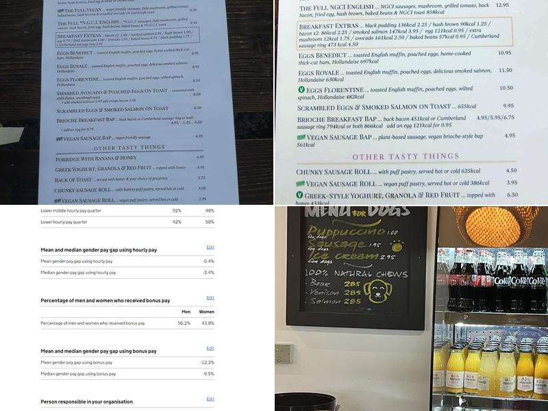 Heather Farm Cafe Menu