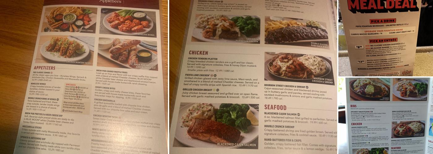 Applebee's Grill + Bar Menu