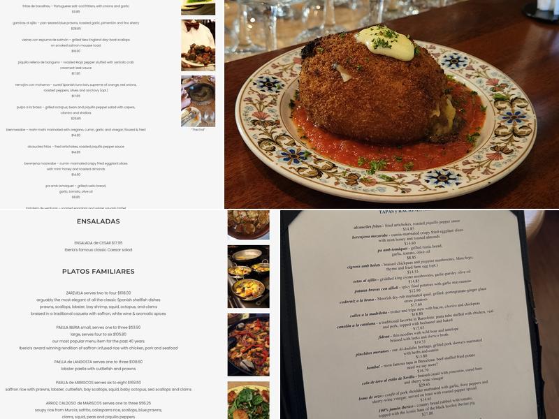Iberia Menu