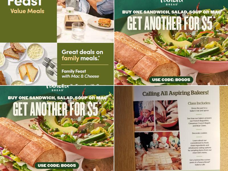 Panera Bread Menu