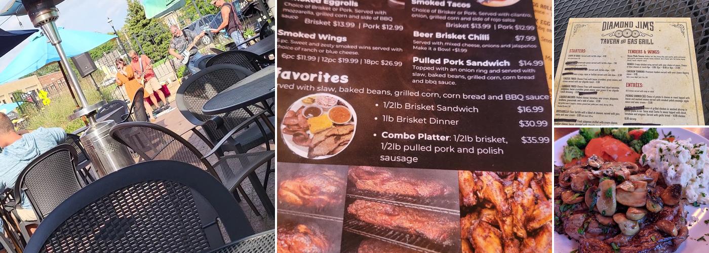 Diamond Jim's Gas Grill Menu