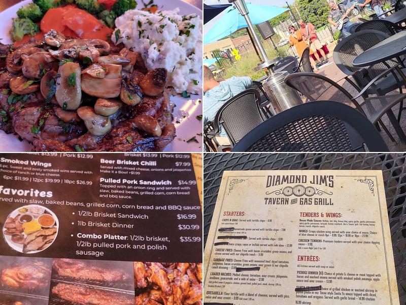 Diamond Jim's Gas Grill Menu