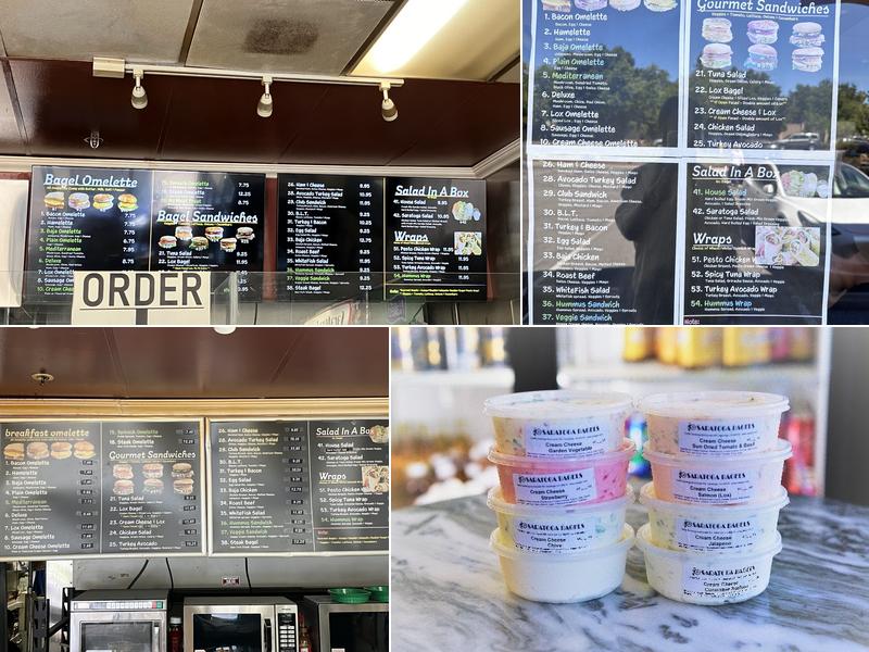 Saratoga Bagels Menu
