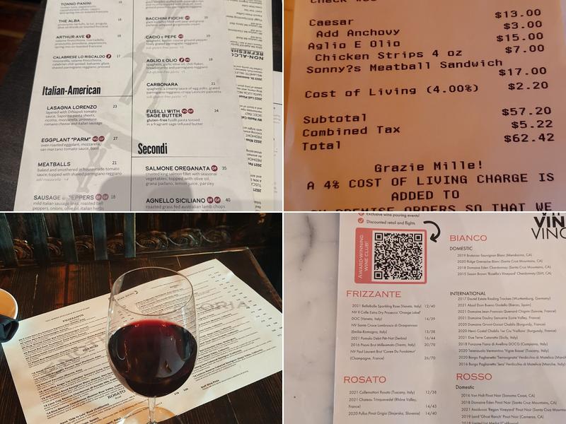 Enoteca La Storia Menu