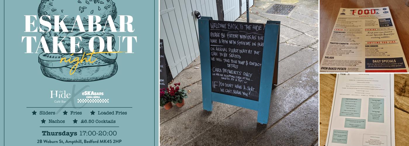 The Hide Café Bar Menu