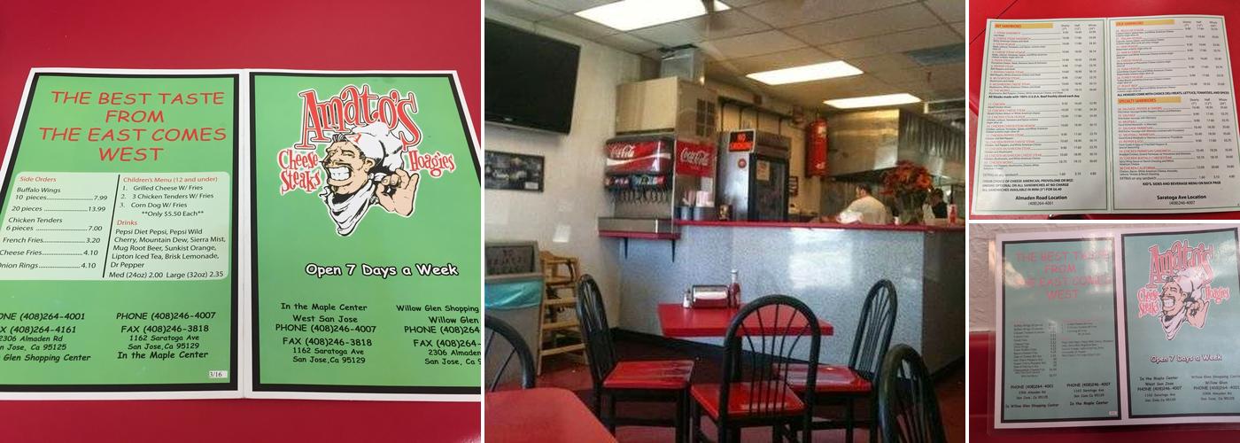 Amato's Menu