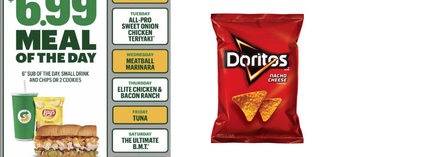 Subway Menu