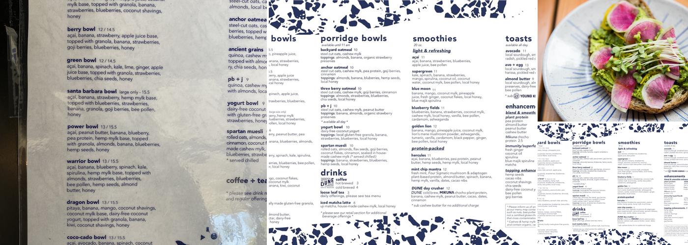 Backyard Bowls Menu