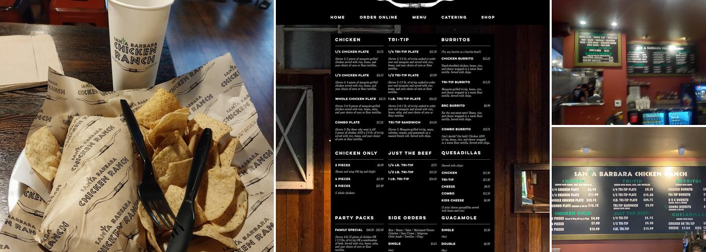 Santa Barbara Chicken Ranch Menu