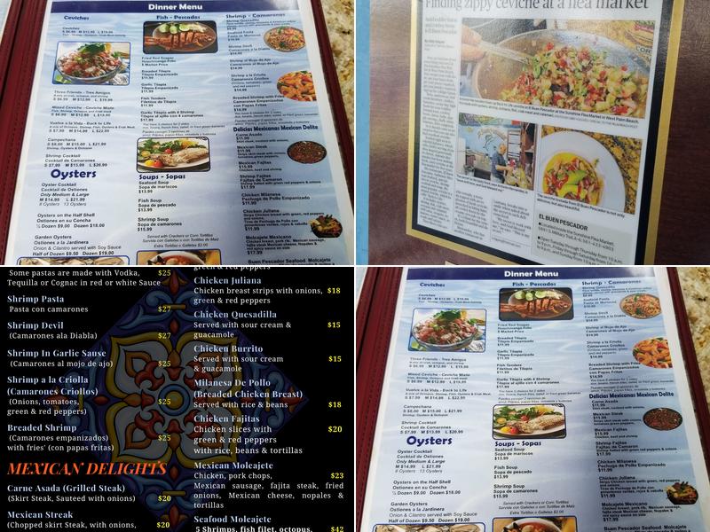 El Buen Pescador 2 Menu