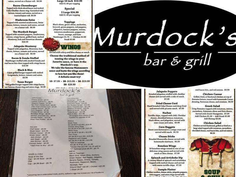 Murdock's Menu