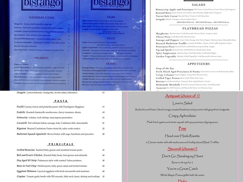 Bistango Menu