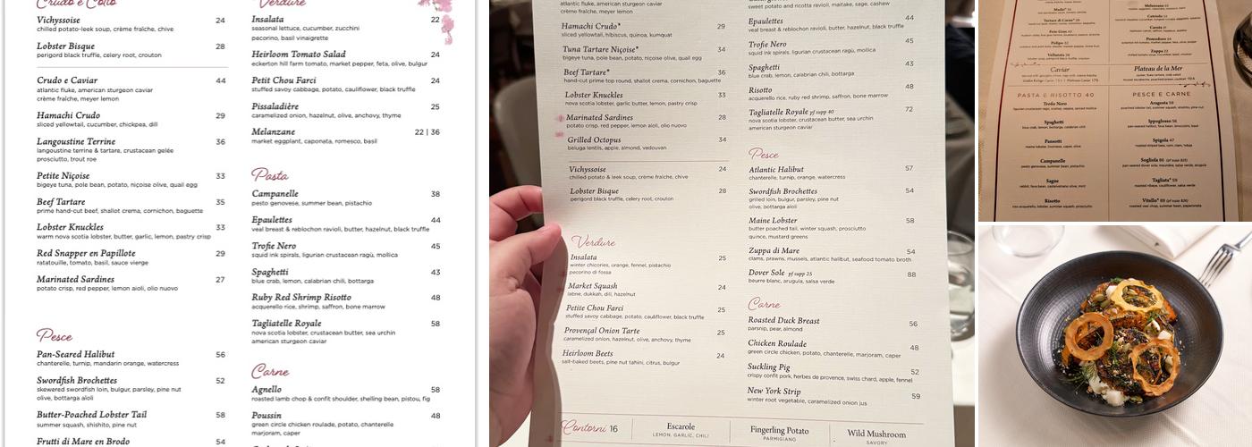 Ai Fiori Menu