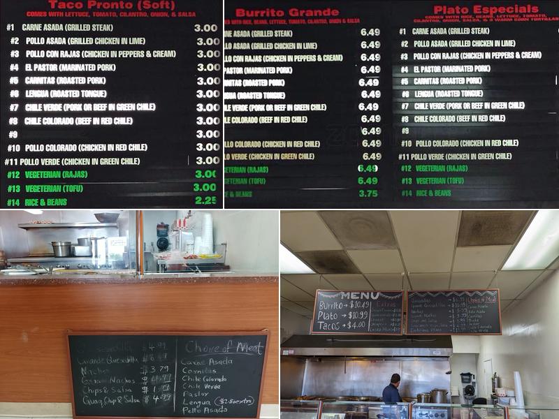 Aguililla Taqueria Menu