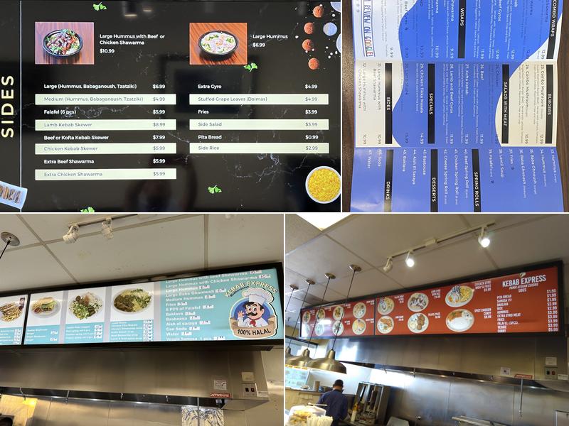 Kebab Express Mediterranean Restaurant (Halal) Menu