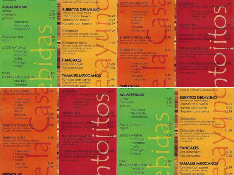 La Fusion Restaurant Menu