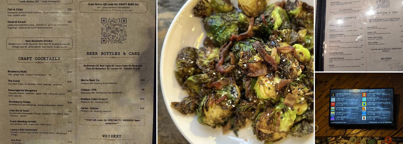 Leary's Landing Irish Pub Menu