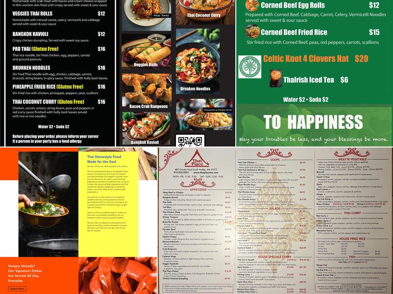 Thai Place Menu