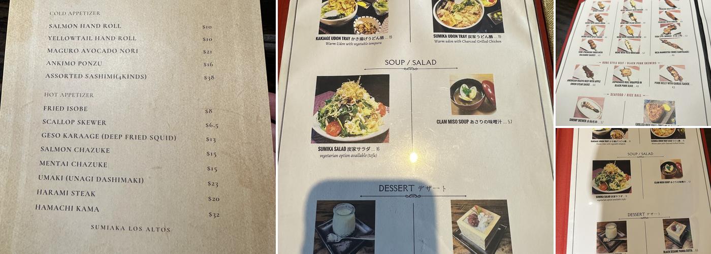 Sumika Menu