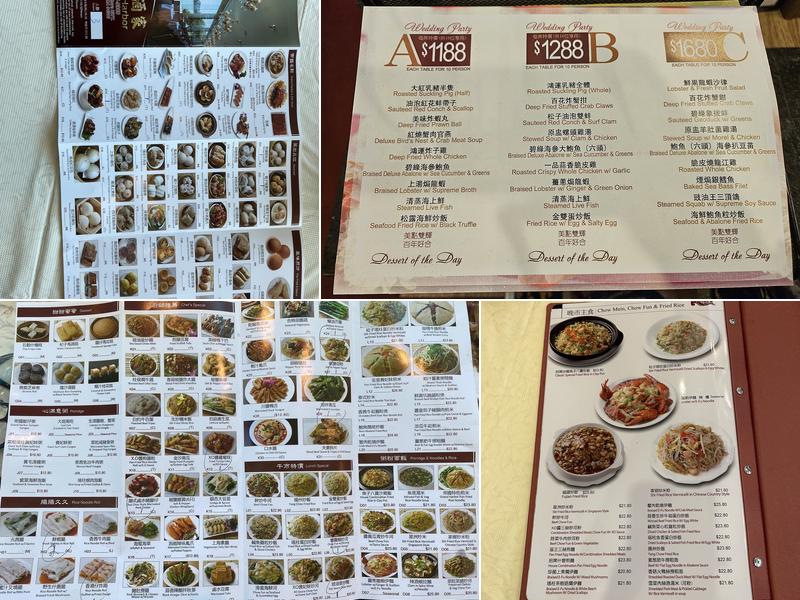 Grand Harbor Seafood and Dimsum Restaurant Menu