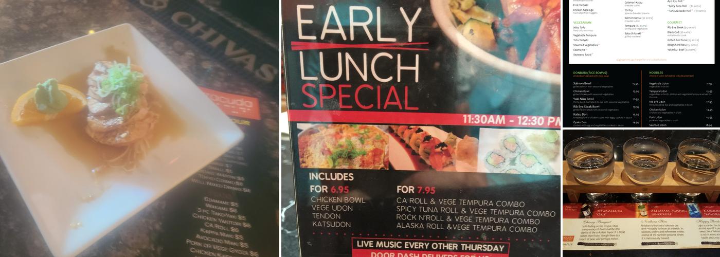 Barracuda Japanese Restaurant Menu