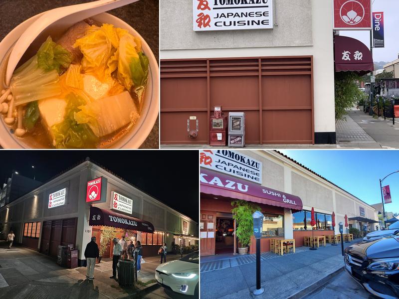 Tomokazu Japanese Cuisine 1101 Howard Ave, Burlingame