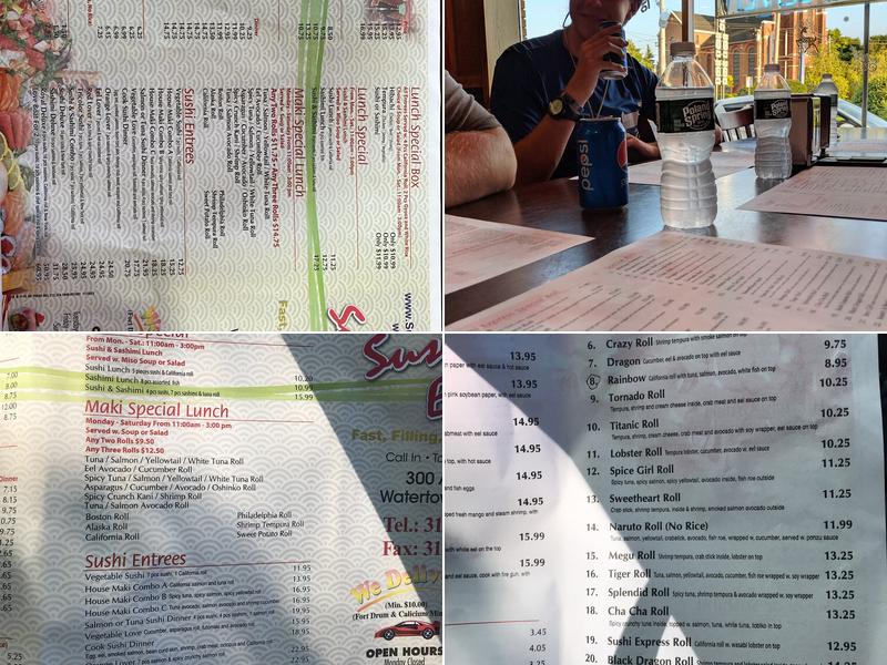 Sushi Express of Watertown Menu
