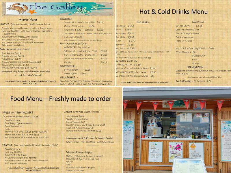 Galley On The Quarterdeck Menu