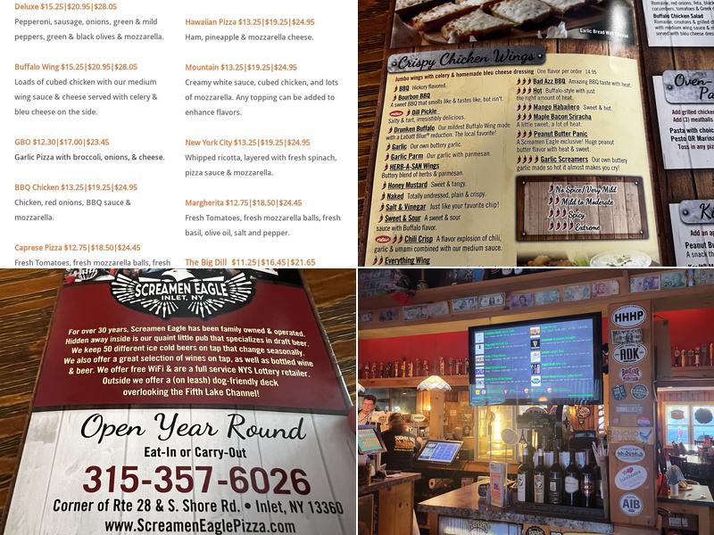 Screamen Eagle / Matts Draft House Menu